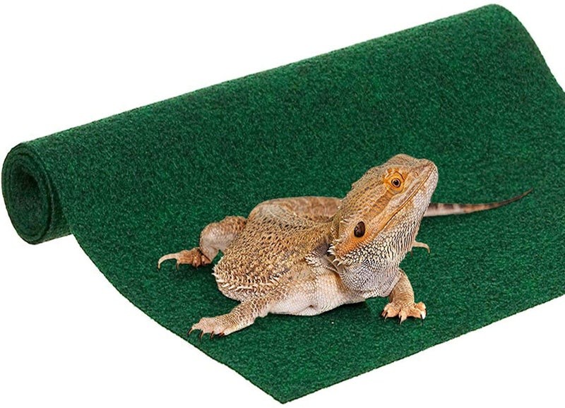 SunGrow, Reptile Mat, Terrarium Floor Liner, 30BR/40BR/50/65 Gallon, Substrate Carpet, Soft Bedding for Reptiles - Gecko, Lizard, Snake, Tortoise, Reptile Cage Tank Supplies & Accessories, Green, 1Pc - Image 1